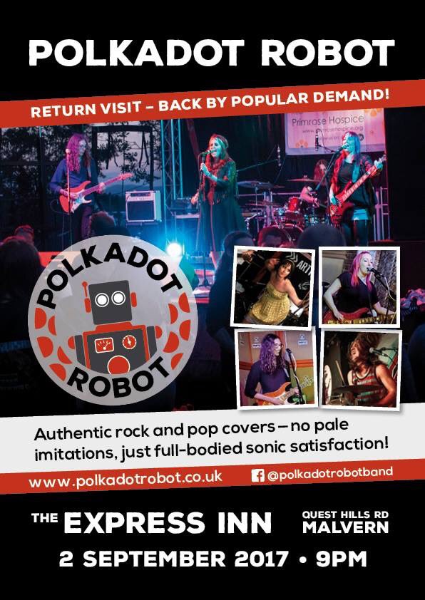 Well excited to play The Express Inn, Malvern again this Saturday! Come along for a pint &amp; a boogie!
#weddingband #partyband #malvern