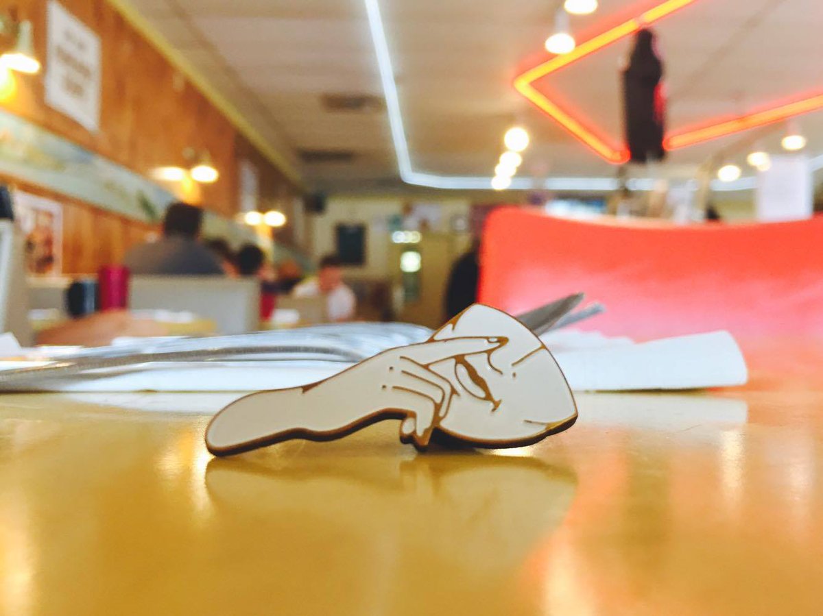 nateutesch's tweet photo. One of my #twinpeaks pins found itself @ sacred Twin Peaks shooting locations. Buy all 5 here: https://t.co/ridP6uw3Ul cc @ThatsOurWaldo https://t.co/FZF97vKpzl