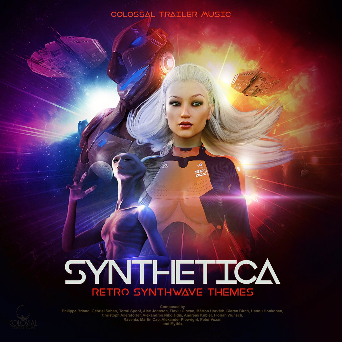 RaveniaOfficial's tweet photo. We're happy to be a part of Colossal Trailer Music's compilation Synthetica (Retro Synthwave Themes)alongside some really awesome composers! https://t.co/LxctOwBmEM