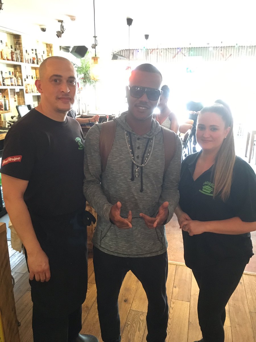 It was a pleasure to have Kevin Lyttle dining with us yesterday😊 Hope you enjoyed it <a href="/Kevinlyttle/">Kevin Lyttle</a> #CaribbeanCroft #StokesCroft #Turnmeon