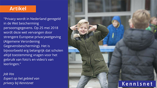 kennisnet's tweet photo. Nieuwe beleidsregels over het gebruik van beeldmateriaal van leerlingen. Wat betekent dit voor je school? https://t.co/ePIpB2BQP3 https://t.co/8shWTKHbmZ