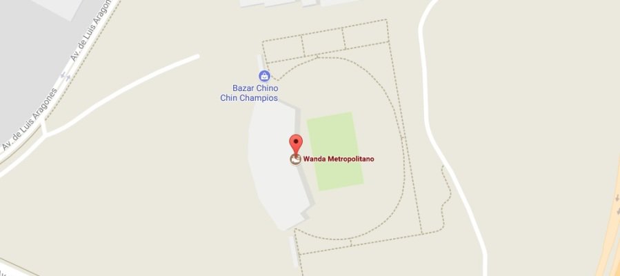 A3Noticias's tweet photo. 'Troleo' al Atlético en Google Maps: sitúan el Bazar chino 'Chin Champios' en el Wanda Metropolitano https://t.co/q07ThVUDFm https://t.co/gJA1hoA4rz
