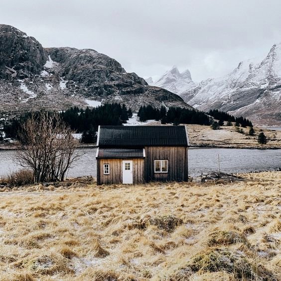 offthegridcabin's tweet photo. In Skyrim! (jk, it's Norway though it's pretty much the same) https://t.co/MjtrHE2Inf