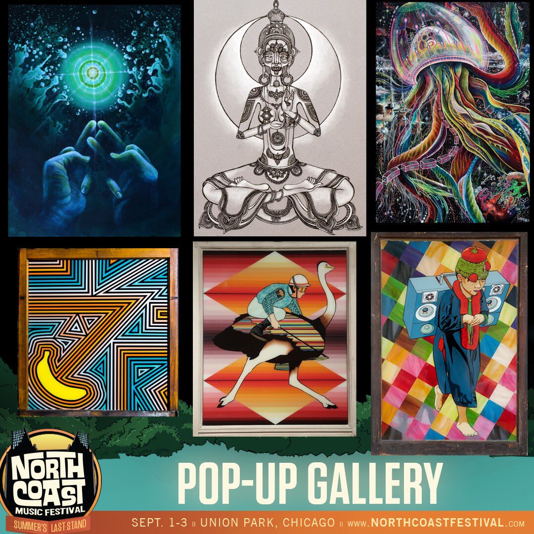 InTheLoopEvents's tweet image. Helping to curate the @northcoastfest Pop Up Gallery