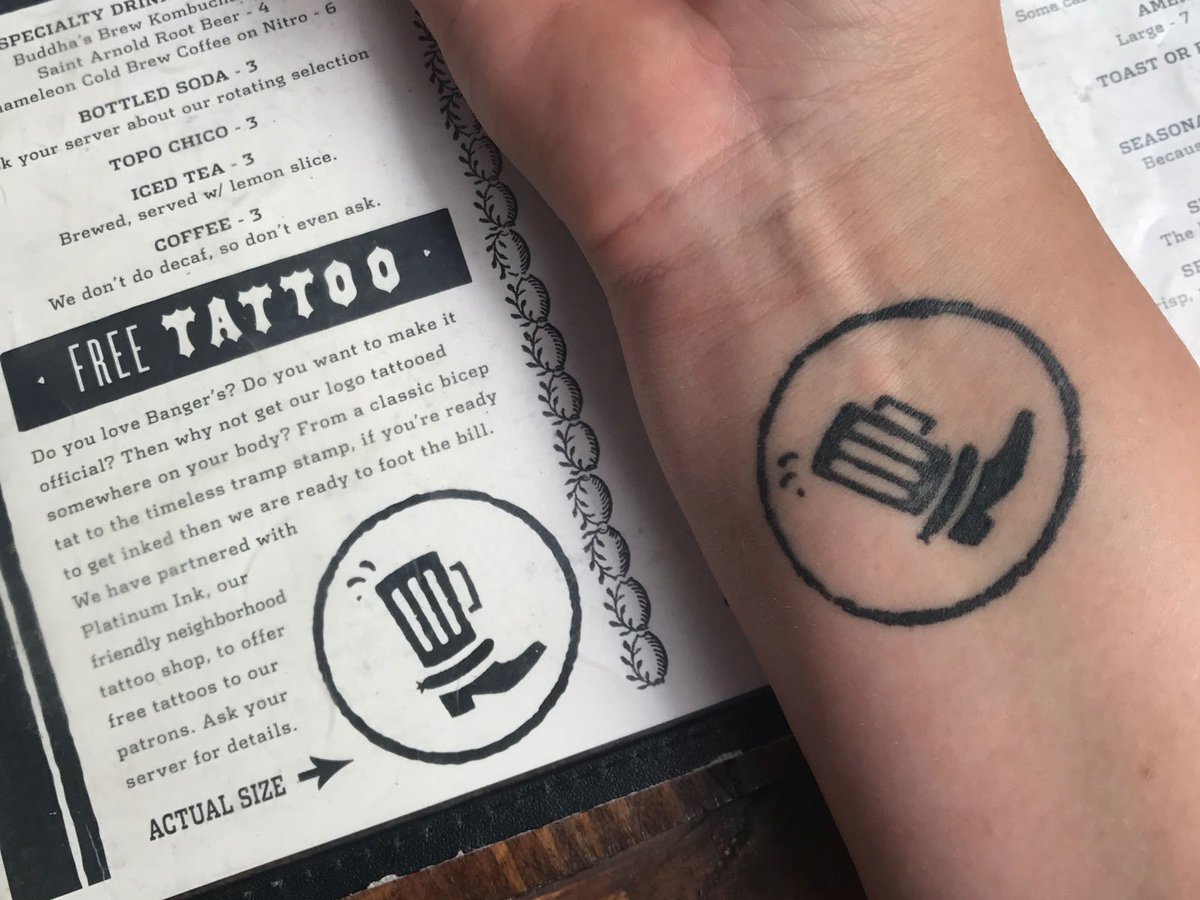 foodandwine's tweet photo. Thousands of people have this restaurant logo tattooed on their bodies: https://t.co/5sIIcWMnjs https://t.co/SpaX8F5KgM