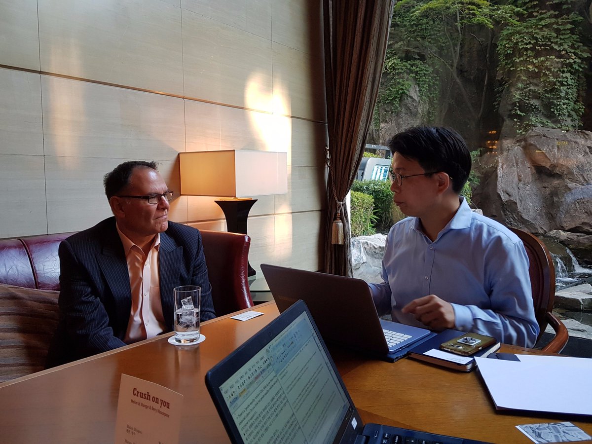 Clustrix's tweet image. Exciting times for #Clustrix CEO @MikeAzeve in Korea for interview with @mkmediakorea #BetterSQL
