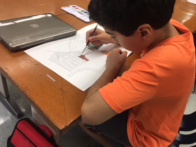 kanter481's tweet photo. 6th grade landscape painting is underway in the Algonquin art room ! #62learns #62AMS https://t.co/oTjBa5VoTv