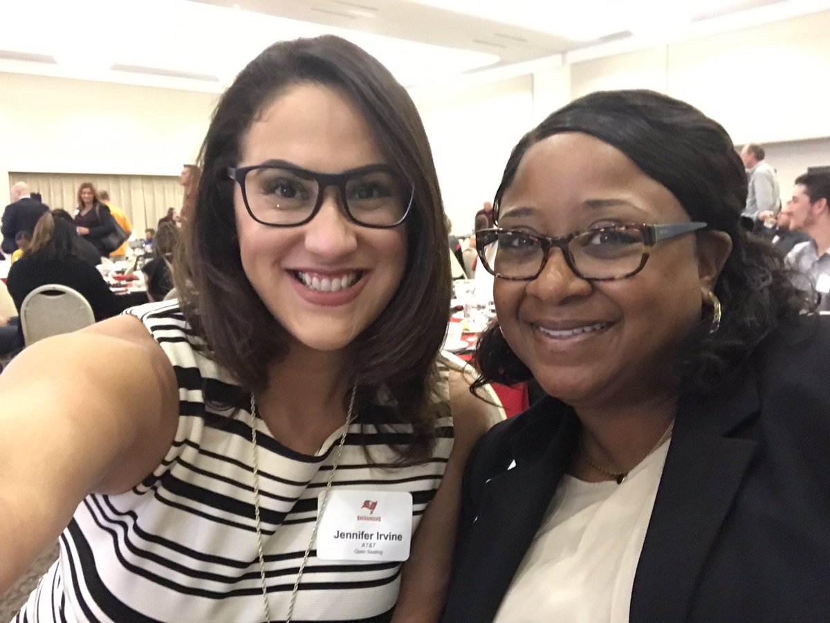JIrvineSays's tweet photo. Back to Football forum with @StPeteChamber #attforbusiness #siegetheday #lifeatatt #attforthebucs #bizlife https://t.co/Q9tLNLUHid