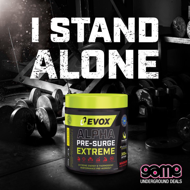 UndergroundDls's tweet photo. LOW LOW PRICES THIS WEEK ONLY AT GAME

EVOX ALPHA PRE SURGE ONLY R249 SAVE R50

VALID 30 AUG - 12 SEP
@EvoxNutrition @Game_Stores https://t.co/cko82Qxs4Y