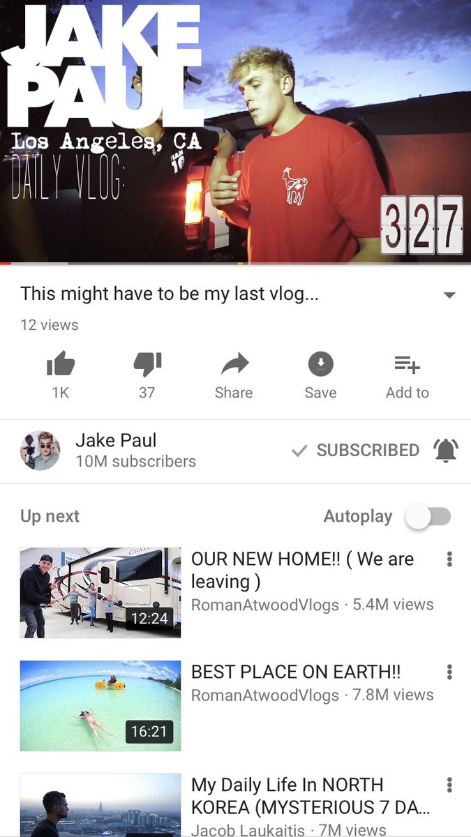 ItsZetaxz's tweet photo. @jakepaul 12 views I was the 12th https://t.co/AHKdjO7hks