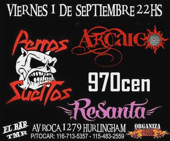 Arcaico_Oficial's tweet photo. #Hurlingham este viernes 1 estaremos en #ElBarTmr junto a @ResantaOficial #970cen y #PerrosSueltos Los esperamos! https://t.co/IZY13paYVY