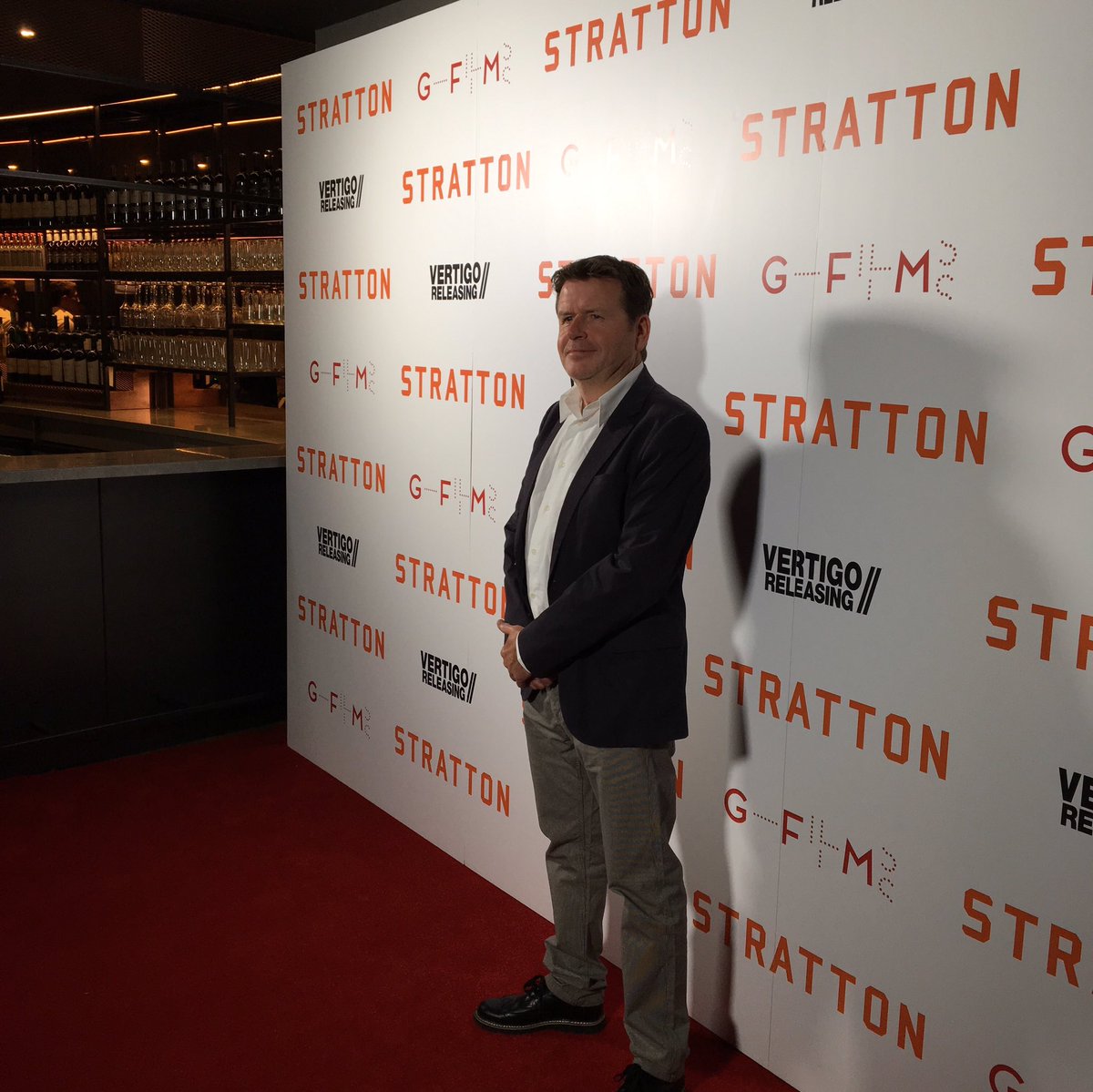StrattonFilm's tweet photo. Director @RealSimonWest has arrived at the UK premiere of #Stratton! Coming to UK cinemas September 1st: https://t.co/uqLi22OUtL https://t.co/fw8ylgIXMN