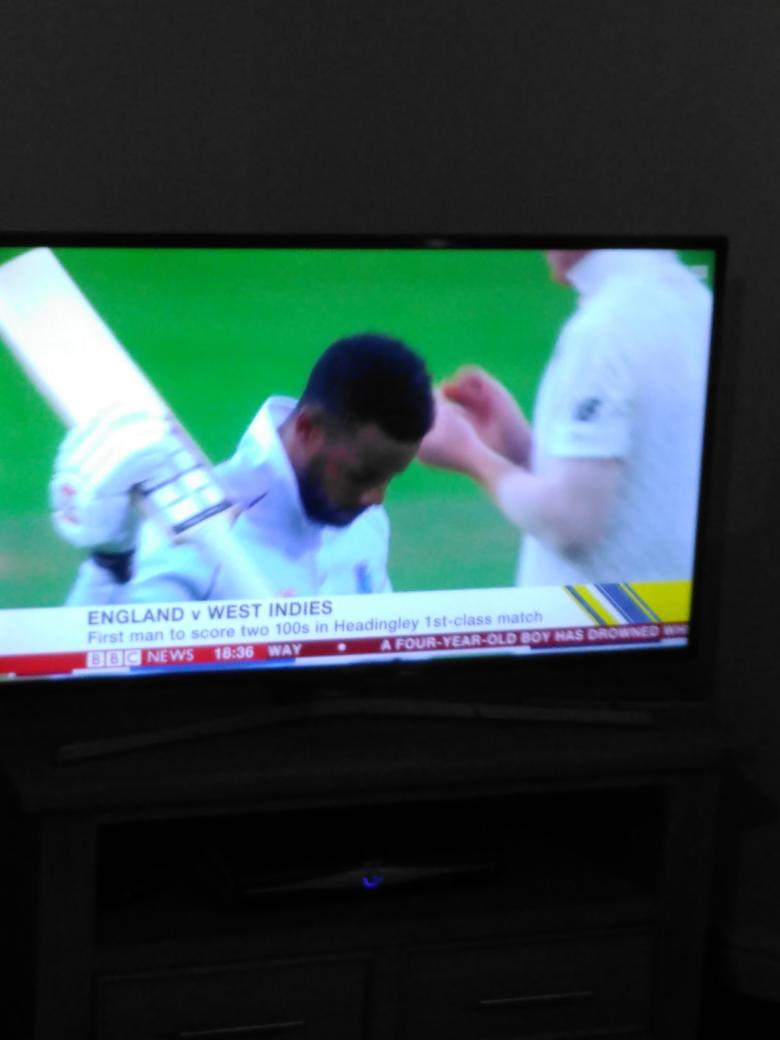 Poeticjazztice's tweet photo. Great, historic victory for @westindies! #KnightCricket #Barbados50 @debsageart https://t.co/GOXhIUe0Ej