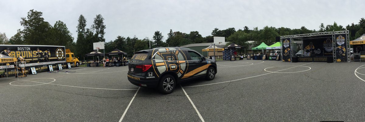 NHLBruins's tweet photo. #BruinsTour is getting ready to kick off in @Frank_Vatrano's hometown of Springfield, MA!

Join us at Forest Park, 2-7 PM. Free admission. https://t.co/W3FDllNuiM
