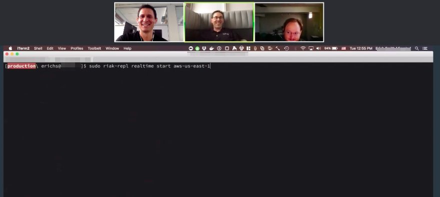 rwdaigle's tweet photo. We did it! (multi-datacenter Riak replication) @SpreedlyEng @aiwilliams @StephenBallNC and many others!
#DoItForAdam https://t.co/SfkLL2Sn53