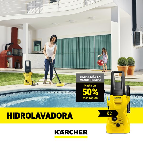 KarcherColombia's tweet photo. Con las hidrolavadoras de #Kärcher limpias más en menos tiempo. Consigue la tuya en https://t.co/IMEWHa1A2Y https://t.co/XfEcE2xpfI