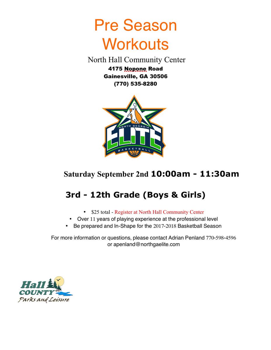 AP_BBall's tweet photo. #APBPreSeasonWorkouts this Saturday September 2nd at North Hall Community Center 10-11:30am Be prepared and In-Shape for the upcoming season https://t.co/hrjJ7JDQjn