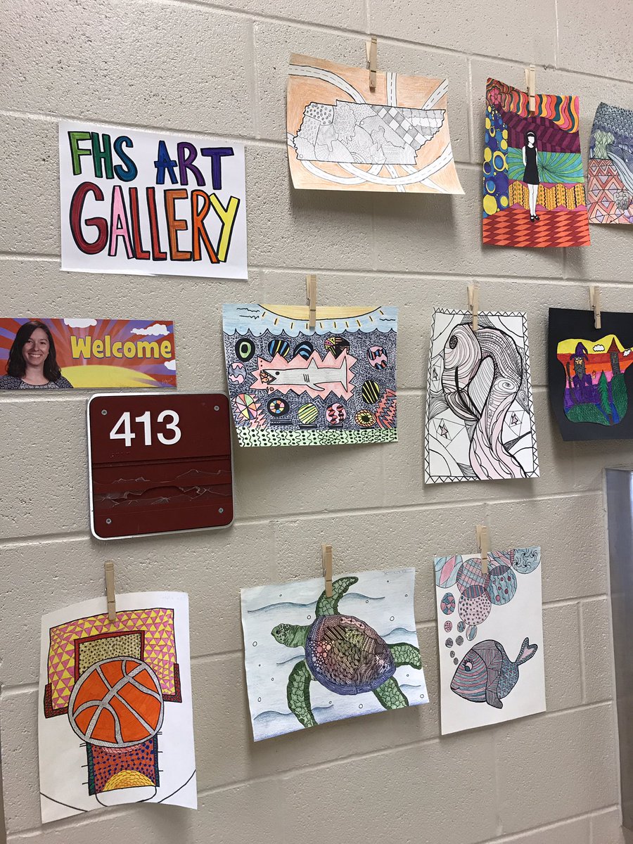 wcsFHSrb's tweet photo. Art 1, wrapping up their first project. These students are super creative and inspiring. #Zentangle @wcsFHS @wcsCOmd https://t.co/ohfO9CZqBX