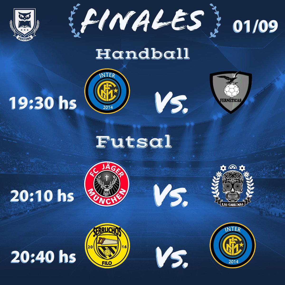 ceffuna's tweet photo. ¡El Torneo "PEDRO GARCÍA" Llega a su etapa final!

No te pierdas este Viernes 01/09 las finales 🏆🏅 https://t.co/WTQkHw9FWP