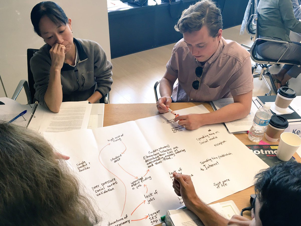 IThinkTogether's tweet image. #causalmodels on #wellbeing (or lack there of for students) in progress