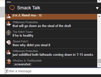 FantasyRageball's tweet photo. Great draft last night for Rageball 2k17 - Wake Up the Echoes! #fearthefathead 🏈🏆 https://t.co/X4VSRkXCww