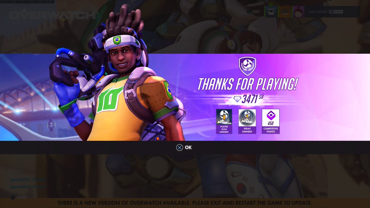 Das_Bund's tweet photo. Did #LucioBall placements and some games 4 the comp points.
#Overwatch #PS4 #Lucio #OW4L https://t.co/WfPSm4kV2P