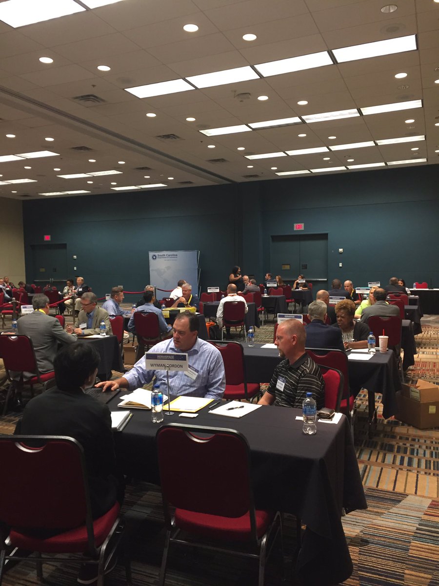 SCcommerce's tweet photo. What a great turnout at this afternoon's Aerospace B2B Supplier Matchmaker event as the @scaeroconf is kicked-off today! #SCAerospace https://t.co/sX4bk543dw