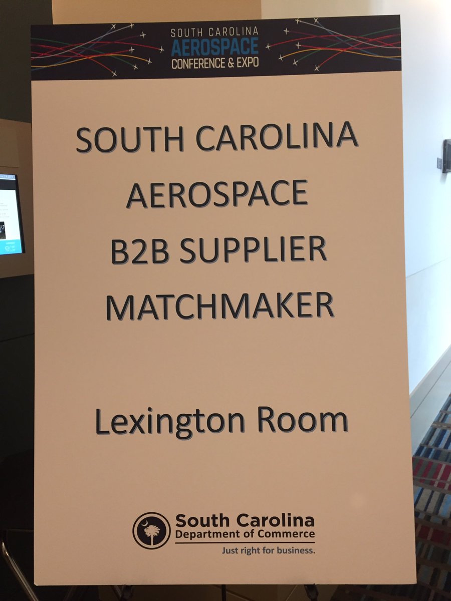SCcommerce's tweet photo. What a great turnout at this afternoon's Aerospace B2B Supplier Matchmaker event as the @scaeroconf is kicked-off today! #SCAerospace https://t.co/sX4bk543dw