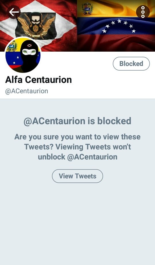 disidenteCcs's tweet photo. Bloquear esta cuenta. Publica cosas de otros países como sin fuesen de Vzla y pasa "planes de acción" por DM. Posible trampa caza bobo. https://t.co/Z2hJwMLsXA