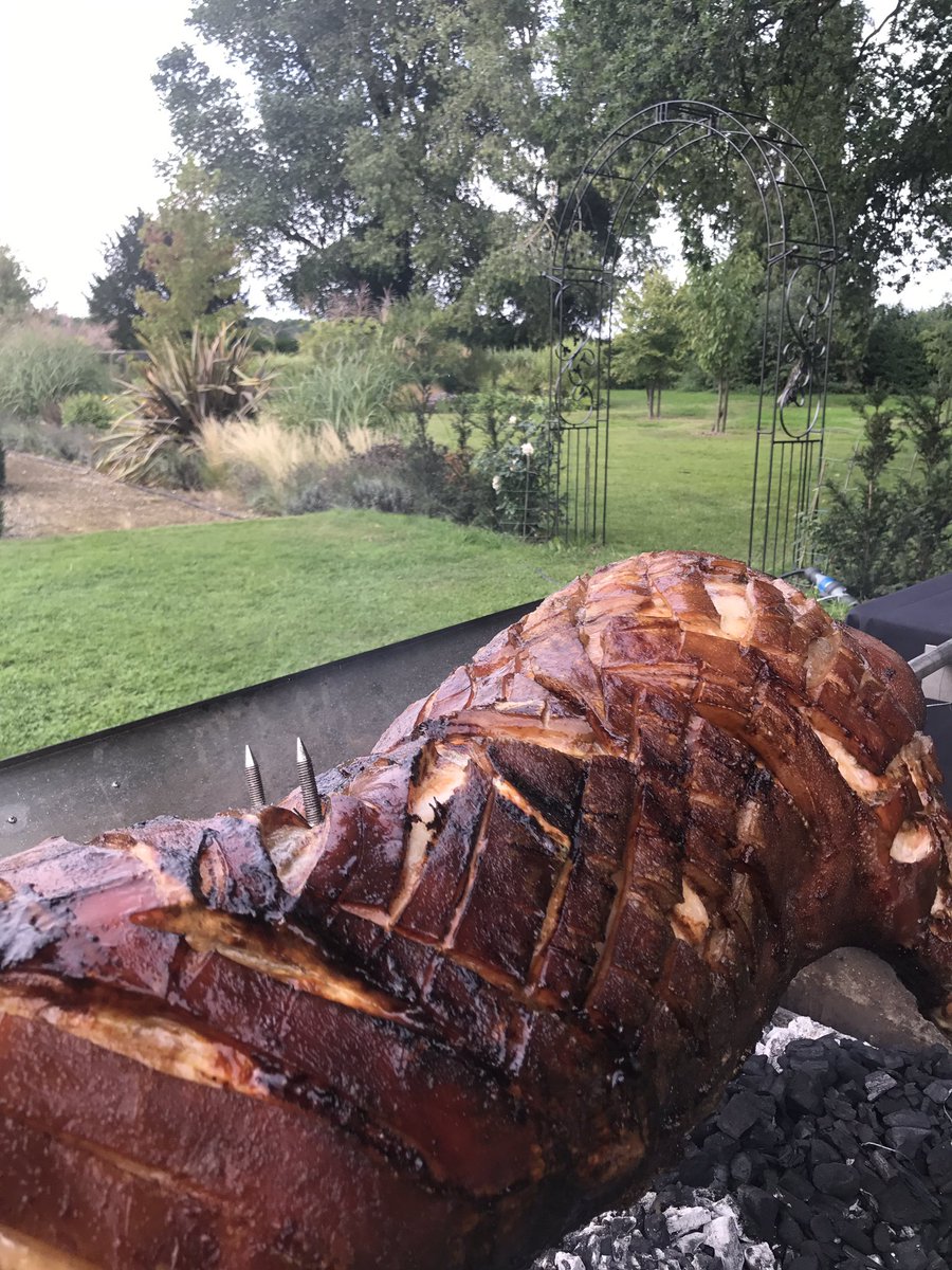 Salty crackling is just so much better with a cider and sage glaze and when cooked over charcoal, the only way that Keeley's Kitchen roll!