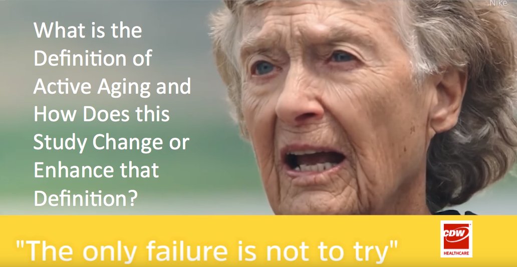 CDW_Healthcare's tweet photo. The oldest living person who ran an Iron Man - “the only failure is not to try” - we need to rethink what this means @ginnabaik #CDWHC https://t.co/27O5rRi5SB