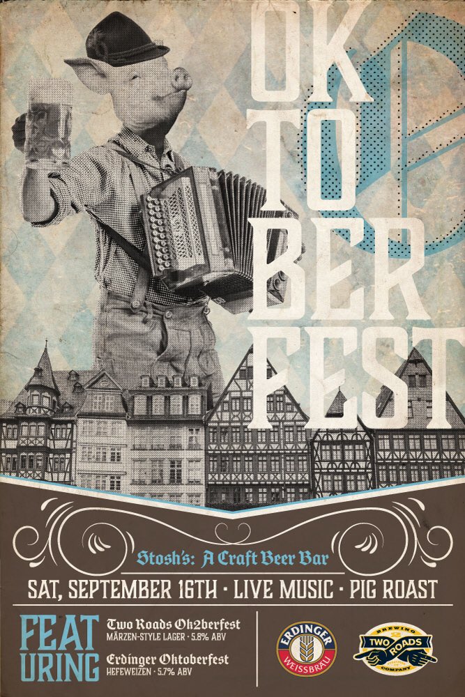 Thereal_Stosh's tweet photo. Starting at noon, our all day/night Oktoberfest is back. We'll have games, music and some of the best German and American fest beers around https://t.co/v36raVBDDa