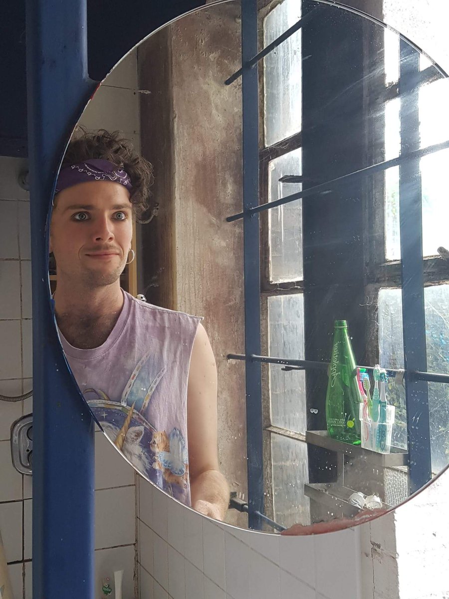 Throwback to when Monty begrudgingly parted with his beard to be Roo on our poster. The halfway stage definitely works in porn.