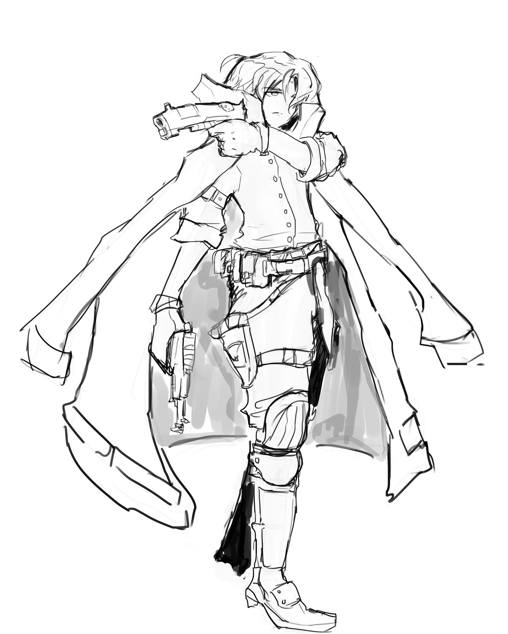 Setsumaru Himatori Sur Twitter Gunslinger Concept Art Character Design Anime Manga Photoshop Illustration Digital Painting Follow Me Rt Gunslinger Gun T Co Ujang2750v Twitter