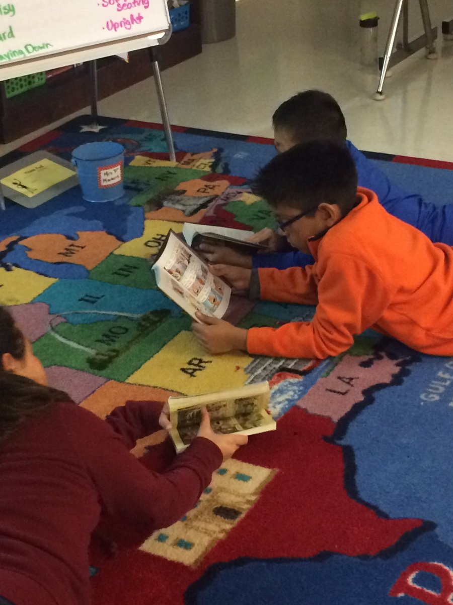DohertyDana's tweet photo. Back to school and these kids are devouring some great books! @ColumbiaES_fcps @ReadyIrish https://t.co/GETKHXU01r