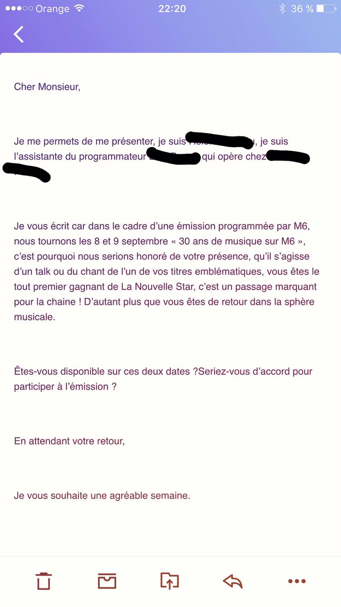 JoCerrada's tweet photo. . @M6 qui m'invite à chanter sur 1 prime...ahah c'est bien, ils se souviennent enfin que j'ai gagné @NouvelleStar ! #MerciMaisNonMerci https://t.co/qSz3A4yvAu