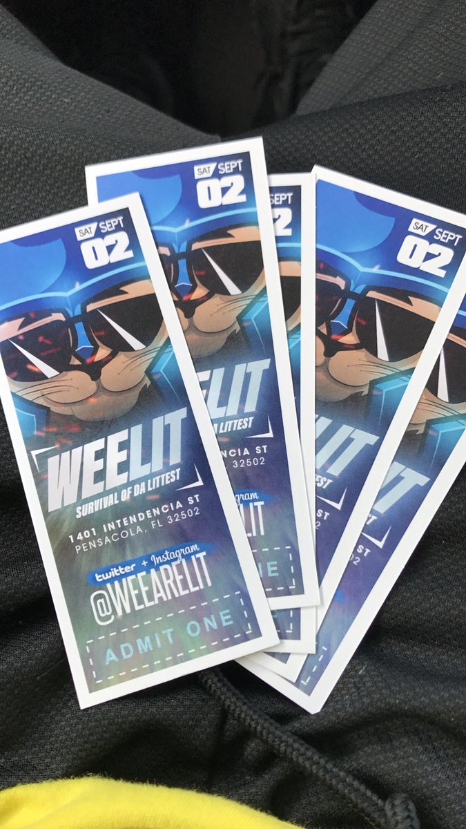 WeeBeTheReason's tweet photo. THIS SATURDAY! ALL ROADS LEAD TO #WEELIT17 1401 INTENDENCIA ST #WEELITWEEKEND
LINK ME TODAY IF YOU NEED TICKETS! (850)316-6178 https://t.co/wVPNQHJ3iz