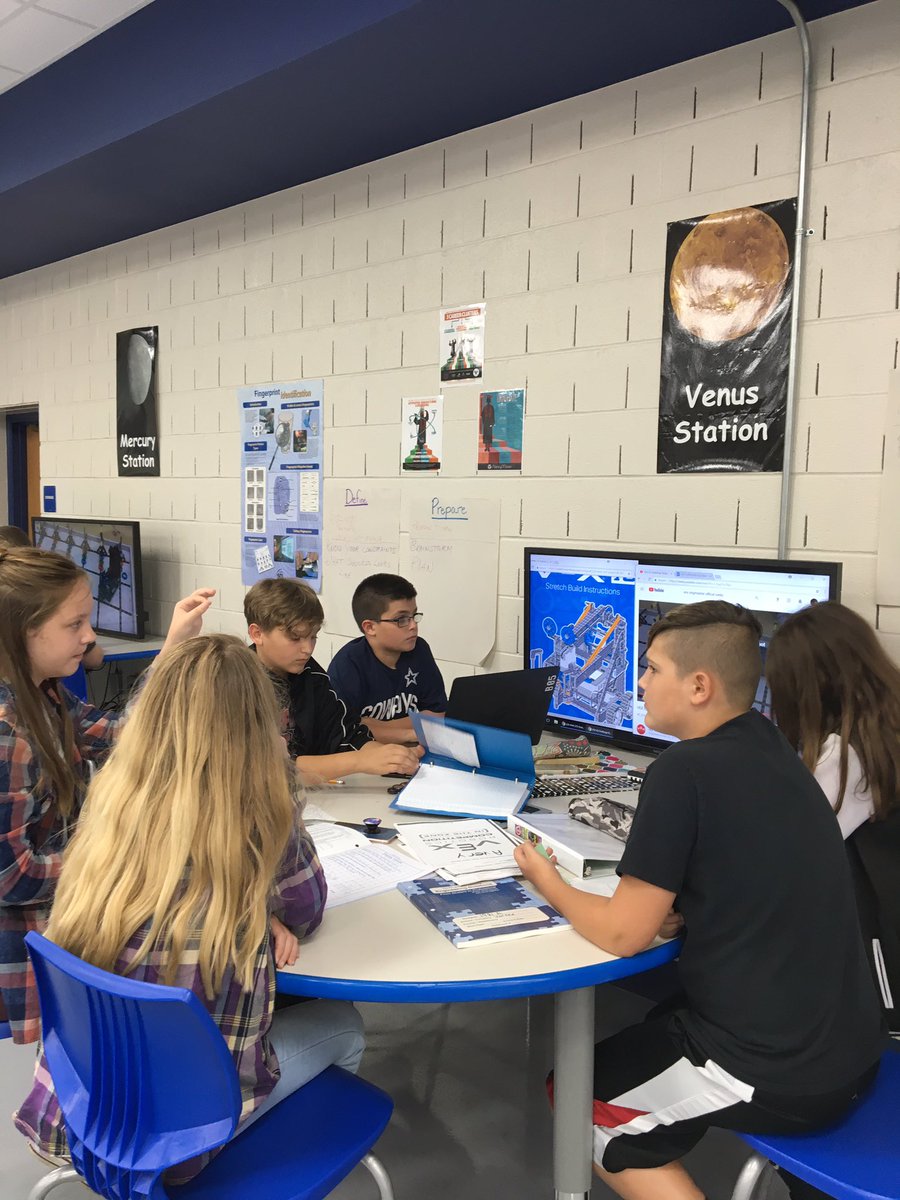 GMS_STEM's tweet photo. Robotics teams working on the design process and game strategy. https://t.co/BhWfC7lPtw