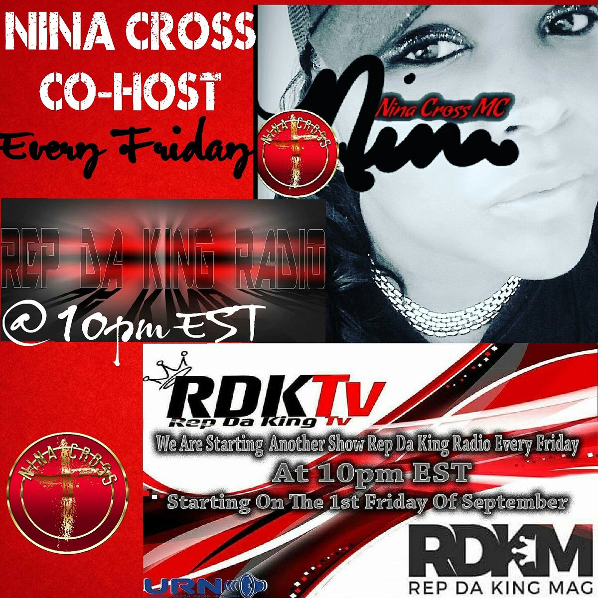 SonesaCooper's tweet photo. *NEW* Nina Cross Gospel rapper Co-Host #NINACROSS #BreakThrough every Friday 10pm EST Stay tuned hitting the Airways this Friday #RepDaKing https://t.co/ynq85iHWMr