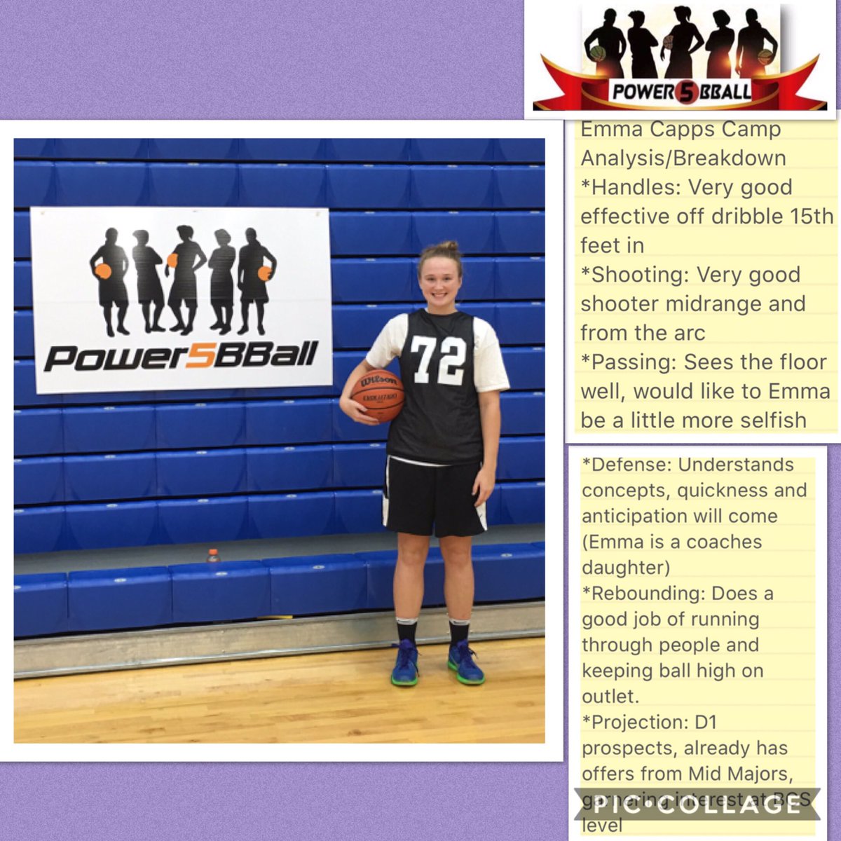 Cliff_Coach's tweet photo. '20 6'1, F, Emma Capps(Tn Flight/Stone Memorial) Mid America Camp Analysis/Breakdown https://t.co/dzoaaXMUeL