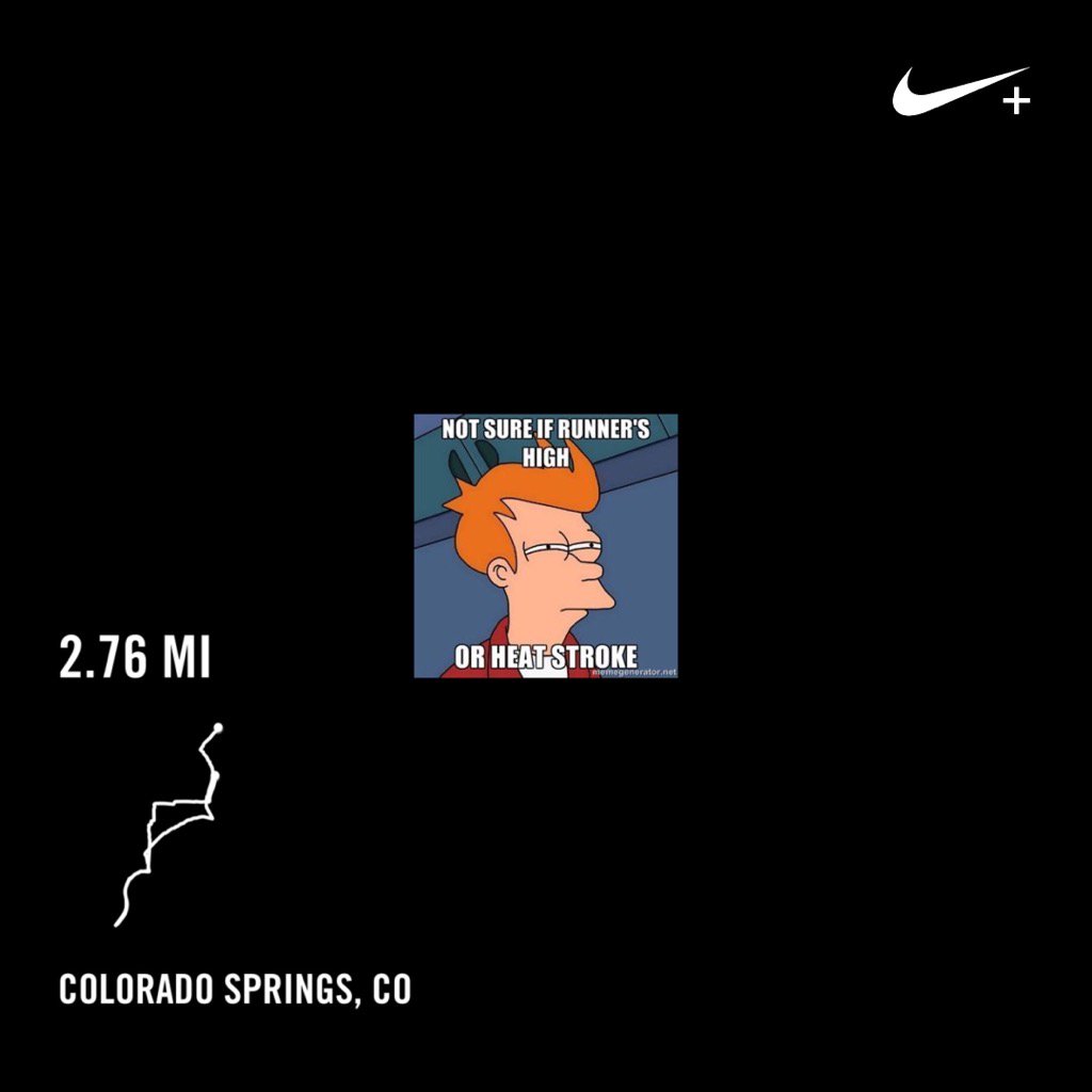 dudenamedkeith's tweet photo. Decided to run because I was too lazy to pull bike off the wall. #runcos https://t.co/ATUxQrQcVA