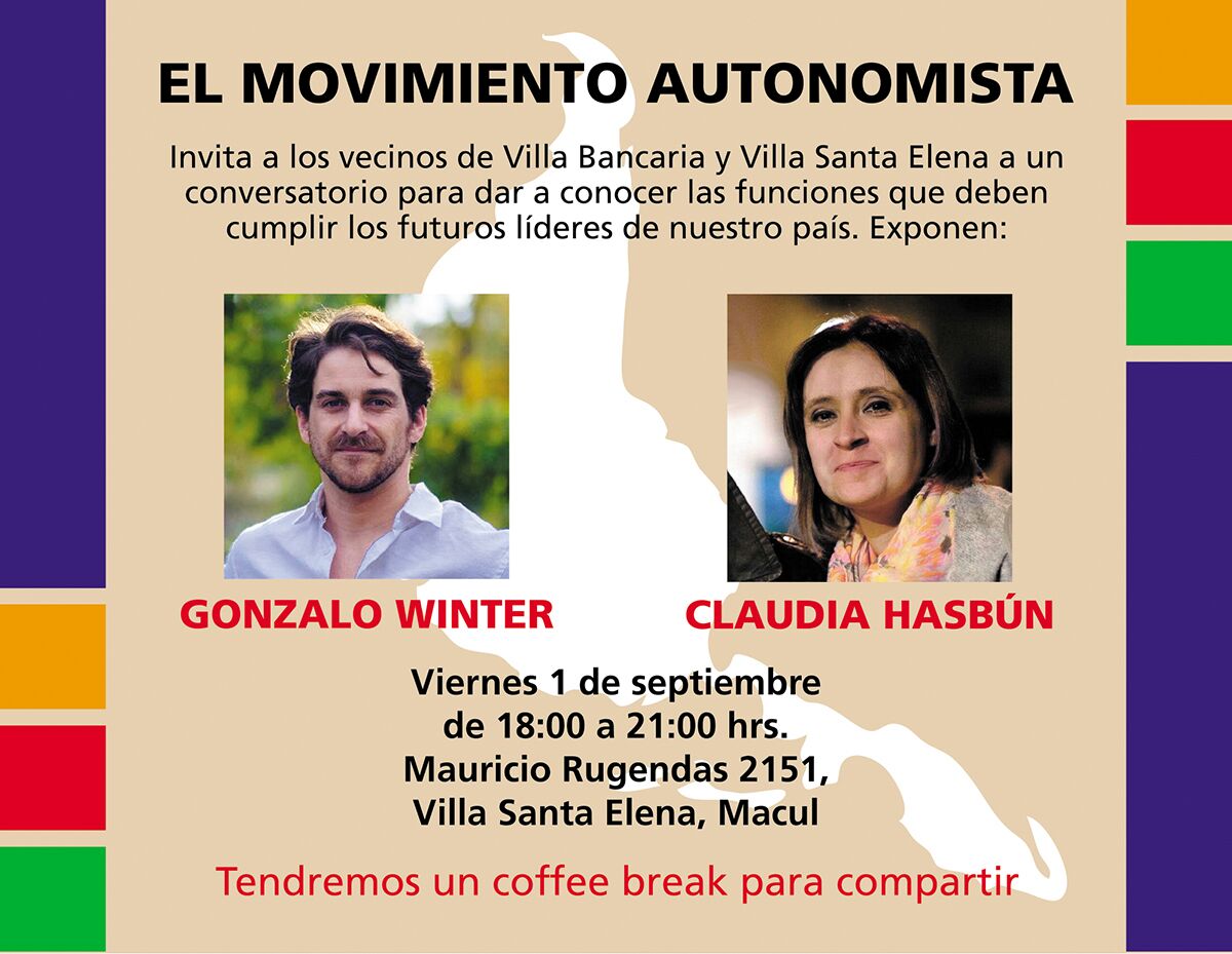 CS_Macul's tweet photo. Este viernes en #Macul, con nuestros candidatos al Congreso y al Consejo Regional: @gonzalowinter y @ClauHasbun, conversamos con l@s vecin@s https://t.co/eQxDjok3CT