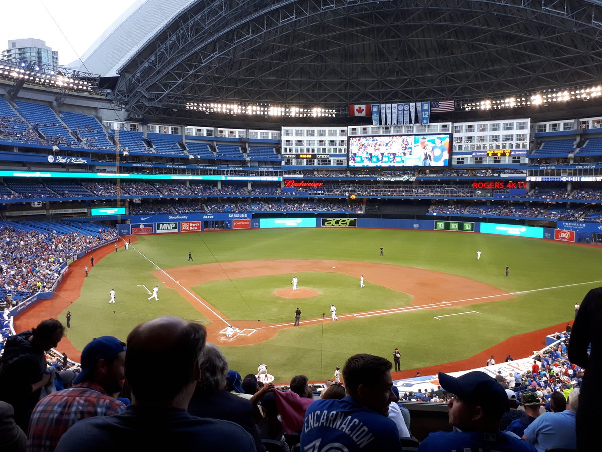sjlowchappell's tweet photo. Jays game part 2, bud won the selfie race and got upgraded to The Comfort Zone! Go Jays! https://t.co/JXUhjEAqqJ