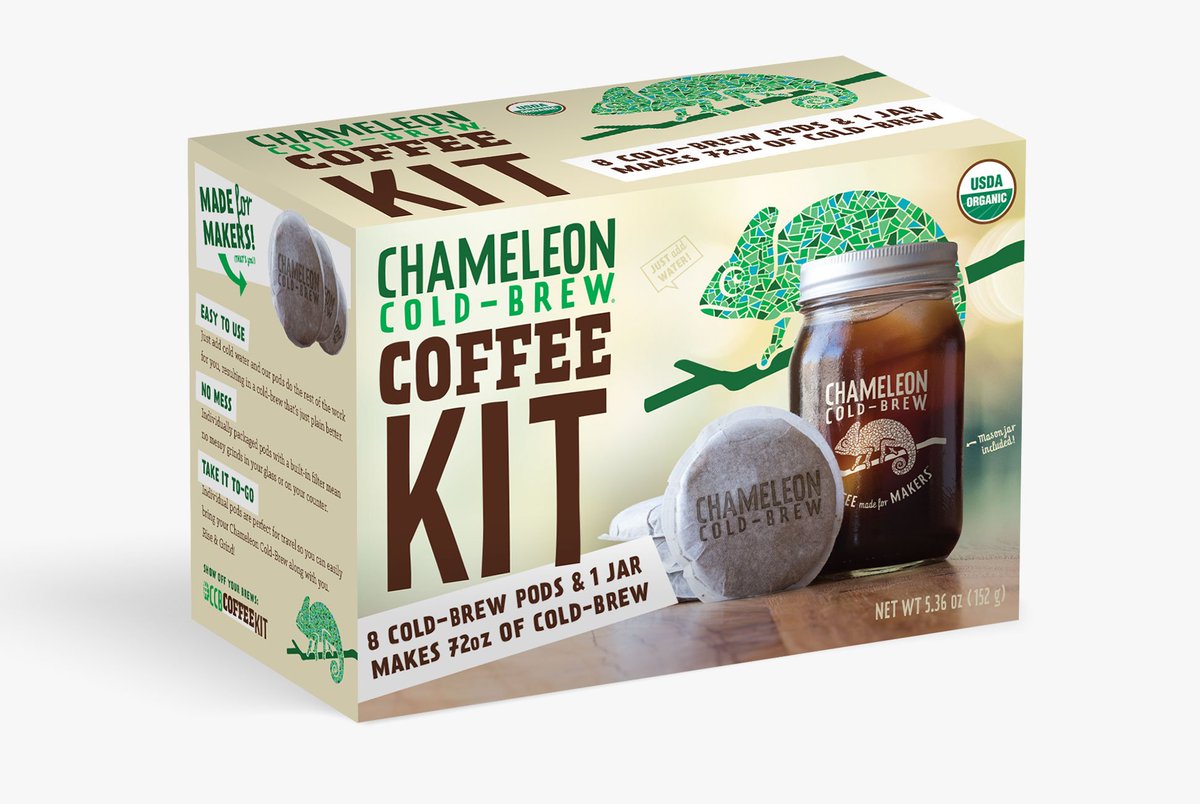 ChameleonCoffee's tweet image. Head #BackToSchool with @FoodNetwork's smart dorm room essentials, including a Chameleon Cold-Brew Coffee Kit 👉🏽bit.ly/2wE9c5L