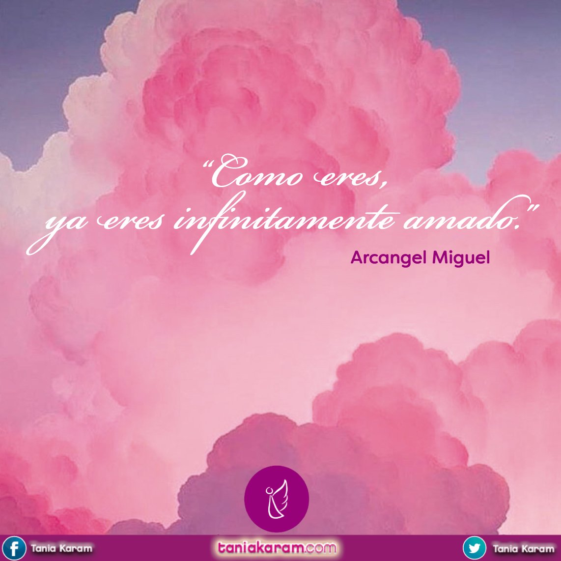 taniakaram's tweet photo. “Como eres, ya eres infinitamente amado ” Arcángel Miguel.⭐❤😇🙏❤⭐
 Los quiero y bendiciones para todos ustedes. https://t.co/Az136cYx5U