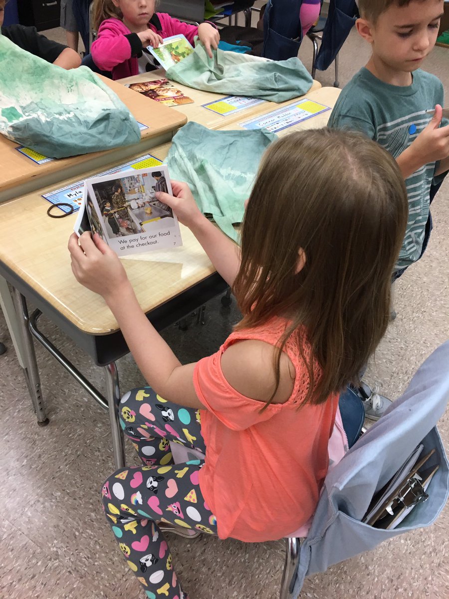 madelineg1115's tweet photo. Students in room 7 practice taking a picture walk before reading a book. @RBElementary https://t.co/n7kdrBNUZN