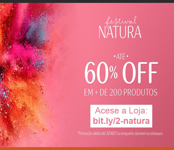 Adoro_Natura's tweet photo. + de 200 Produtos #Natura com até 60% de DESCONTO na Loja: https://t.co/UYMPGGPxc0 | #desconto #querodesconto | https://t.co/KUsv2WtnqM https://t.co/zR0ofWPFHd