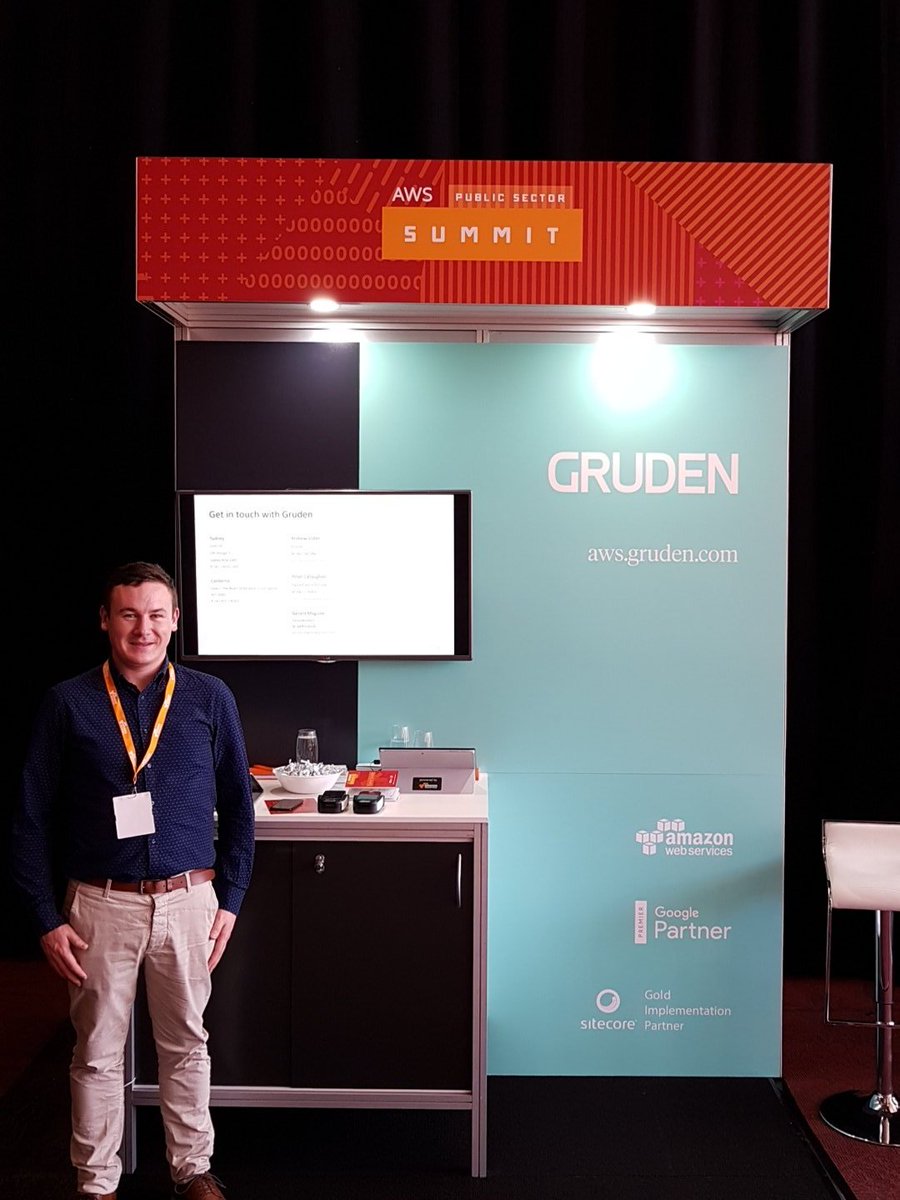 GrudenDigital's tweet photo. Come and visit the @GrudenDigital team at the Public Sector #AWSPSSummit today. We're giving away a 1-day cloud consultancy session. https://t.co/8mrbmL336N
