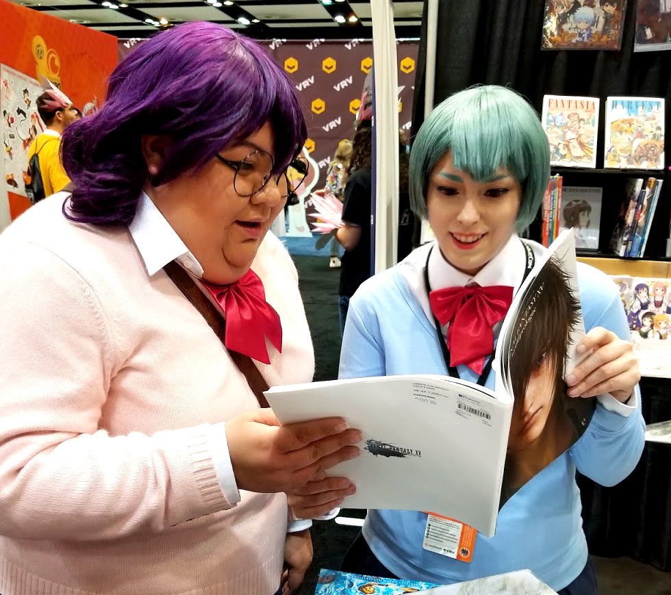 sheala23's tweet photo. @nepty04 and I in #cosplay of Kae and Shima from #kisshimnotme at #crunchyrollexpo
#crx ! Had so much fun- I wanna spam pics but I wont! https://t.co/YGRynmUdh6