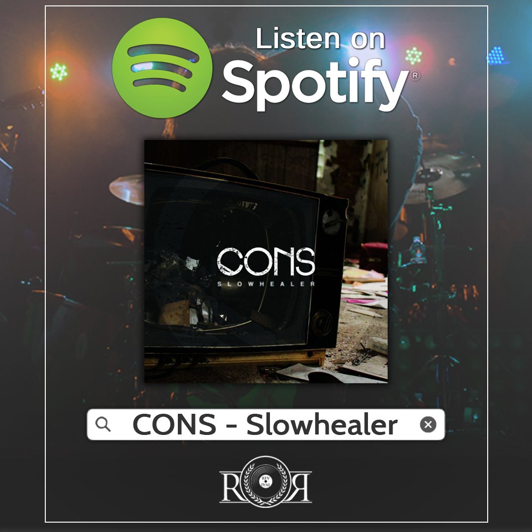We are on #Spotify! #Retweet for good luck! open.spotify.com/album/58eP4emF… #newmusic #Slowhealer #CONS